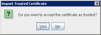 Portecle Import Trusted Certificate Confirmation
