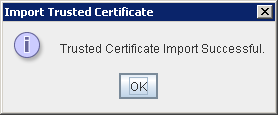 Portecle Import Trusted Certificate Success