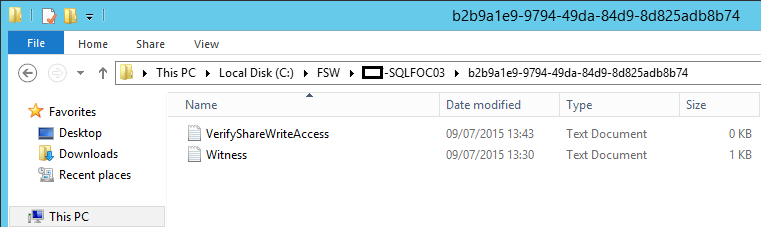 how to remove file share witness from cluster