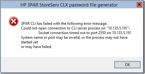 CLX Password File Generator Error
