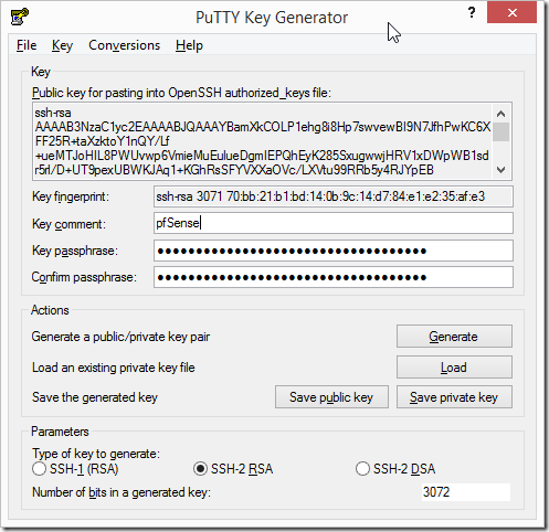 PuTTY Key Generator