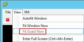 VMware Console Window Fit Guest Now